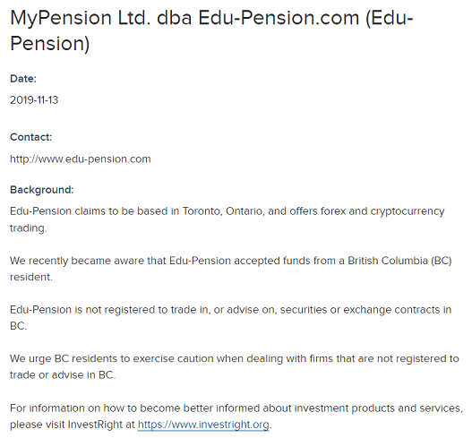 Edu-Pension_BCSC_warning